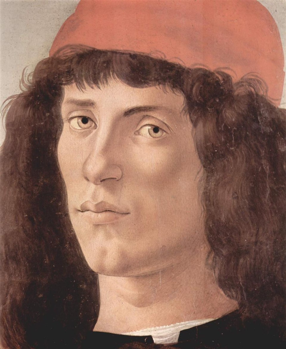 Портрет «молодого мужчины» в красной шапке, c.1474