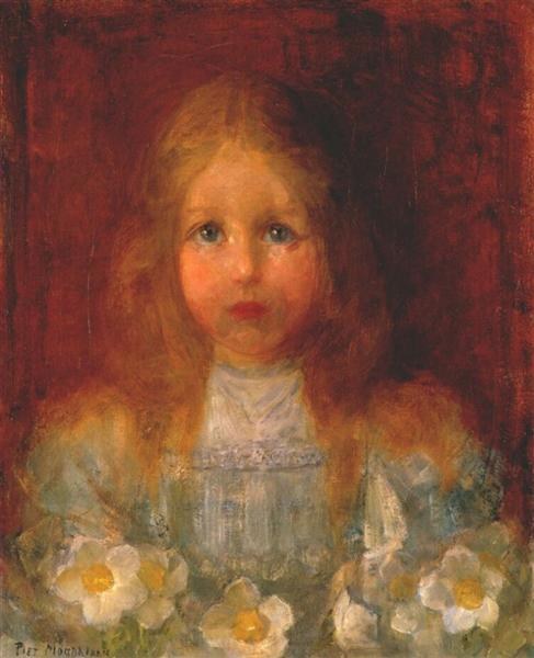 Портрет девушки с цветами, 1900