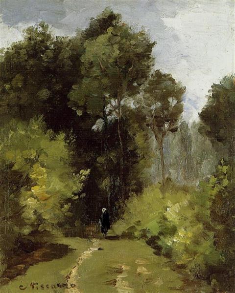 В лесу, 1864 - Камиль Писсарро