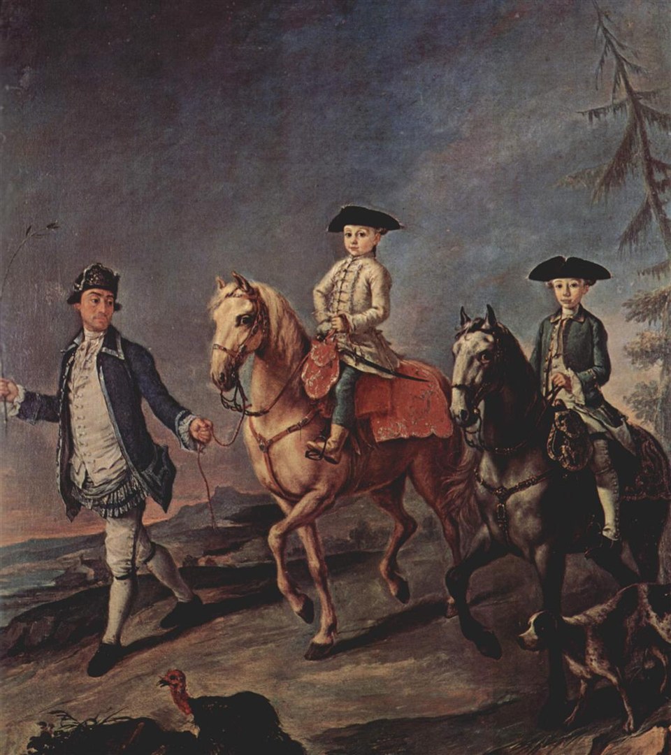 Прогулка верхом, c.1755 - c.1760