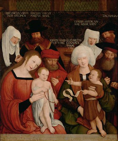 Святое семейство, 1520 - Бернхард Стригель
