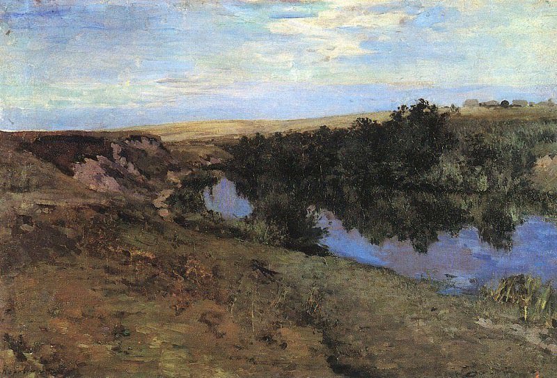 Речка в Меньшове. 1885