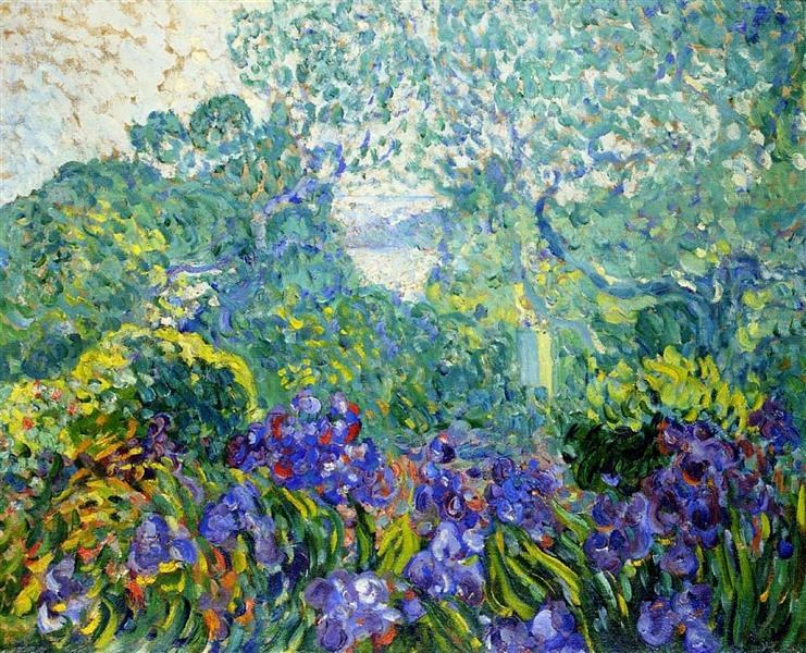 Пейзаж с фиолетовыми ирисами, 1903