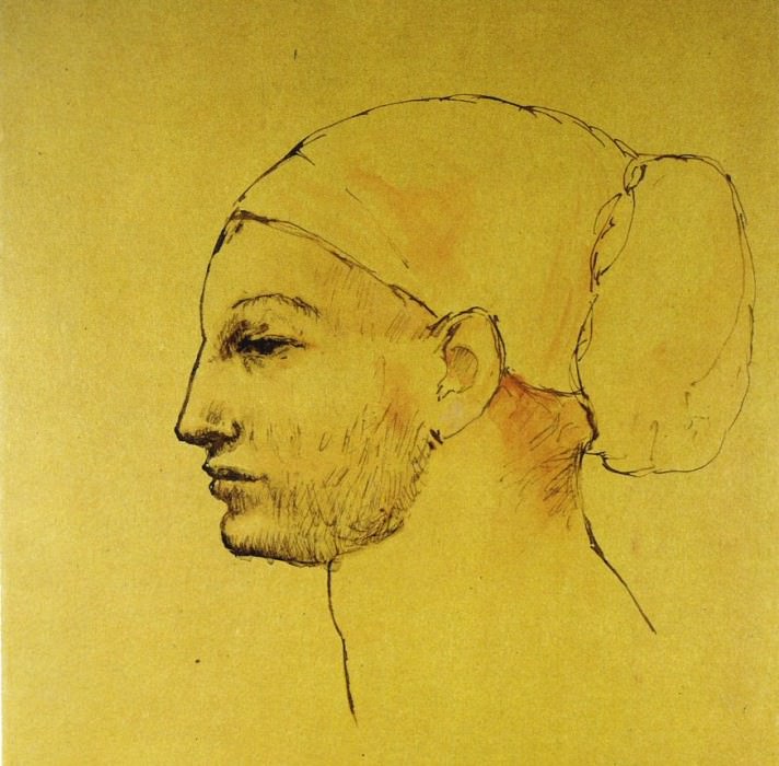 1906 TИte de femme au chignon – Profil