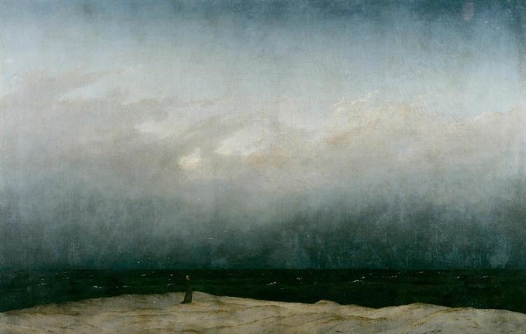 Монах у моря, 1808 - 1810
