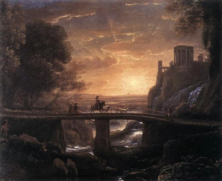 Пейзаж с воображаемым видом на Тиволи, 1642