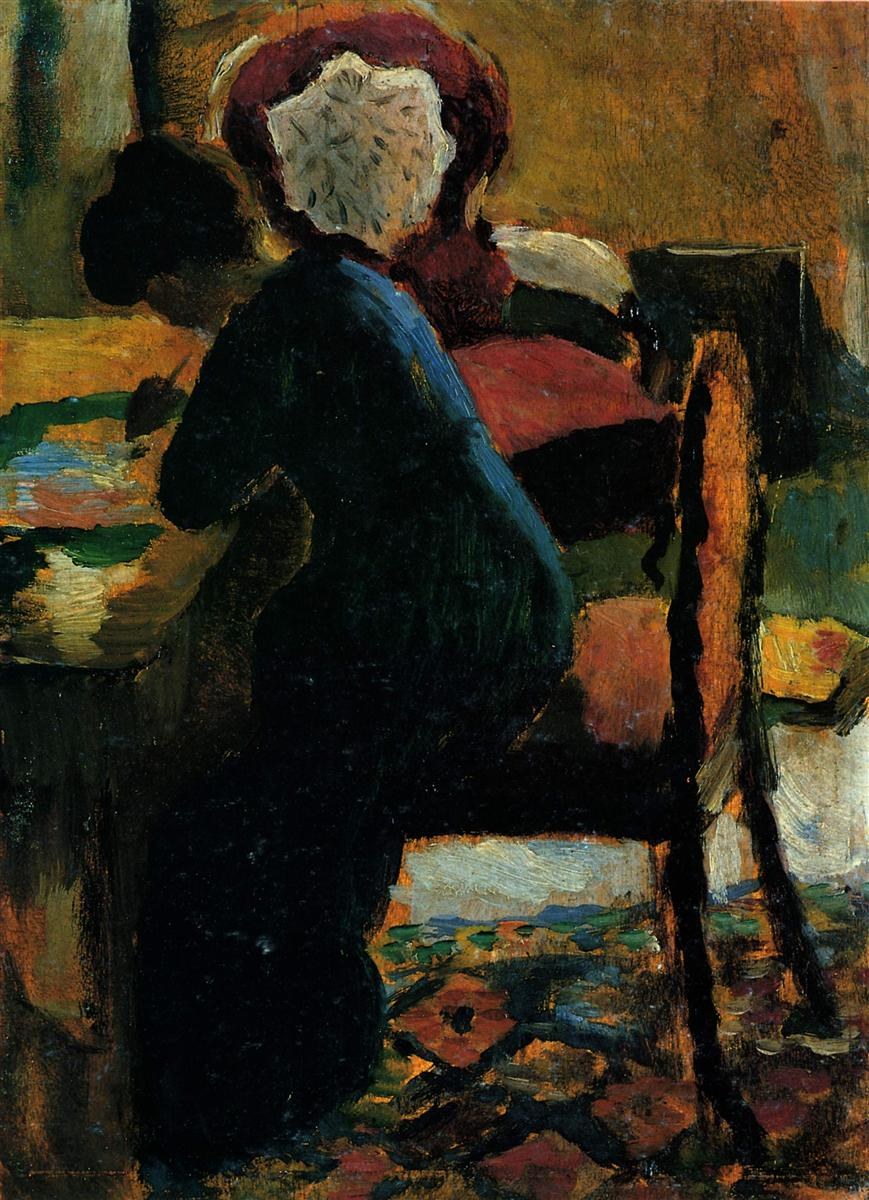 Элизабет за столом, 1909