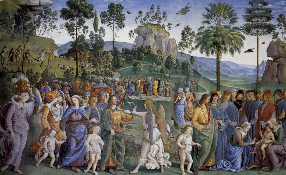 Путешествие Моисея и обрезание второго ребенка, 1481 - 1483