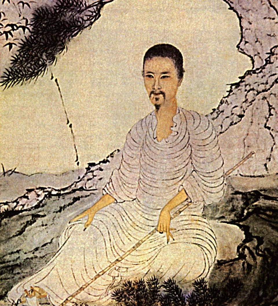 Автопортрет с булавкой и бамбуком, 1674 - Ситао