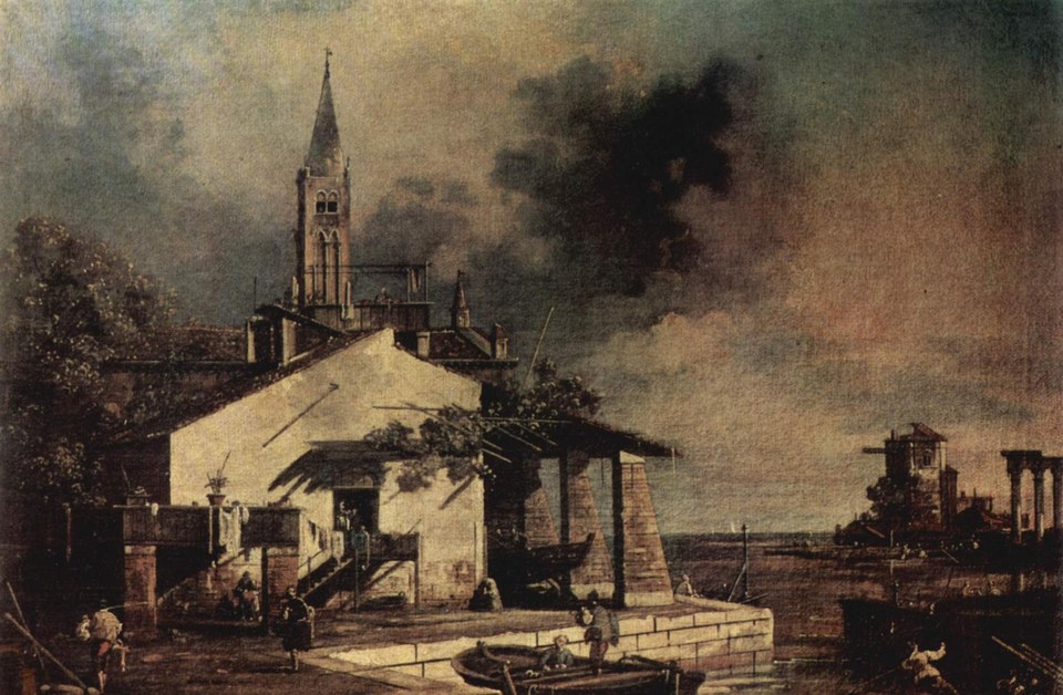 Пейзаж с лагуной, 1741