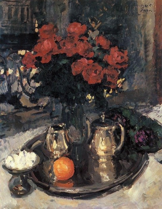 Розы и фиалки. 1912