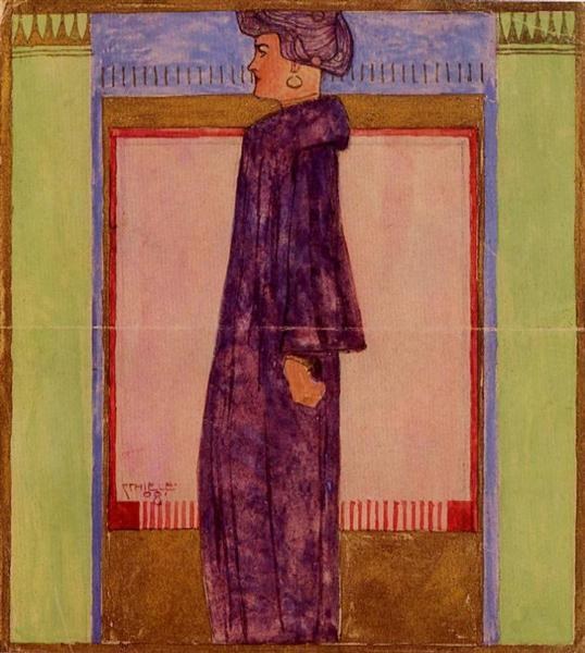 Стоящая женщина, 1908