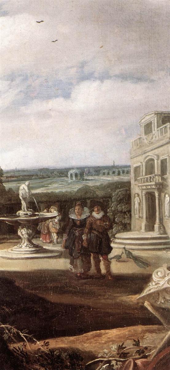 Супружеская пара в саду (фрагмент), c.1622 - Франс Хальс