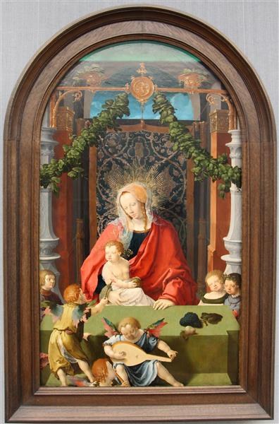 Богоматерь с Младенцем и ангелами, c.1520