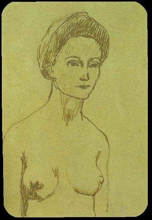 1902 Бюст обнаженной женщины.