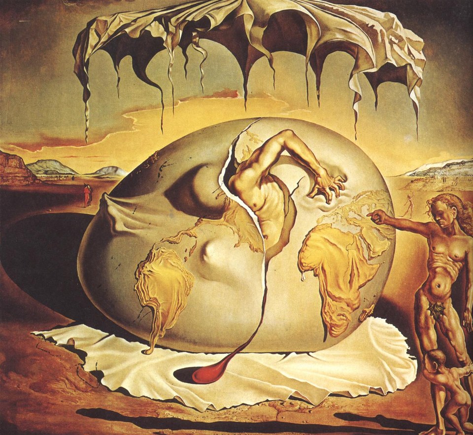 Геополитический ребенок, наблюдающий за рождением нового человека, 1943