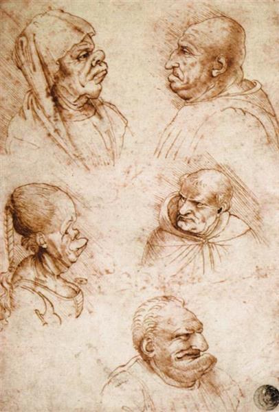 Пять гротескных голов, 1515