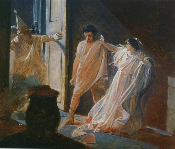 Любовь весталки, 1857 - Николай Ге