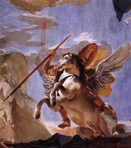 Сила красноречия, Беллерофонт и Пегас, c.1723