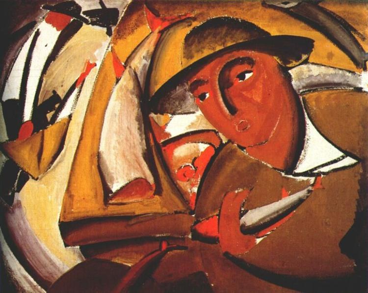Торговец рыбой, 1911 - Владимир Татлин