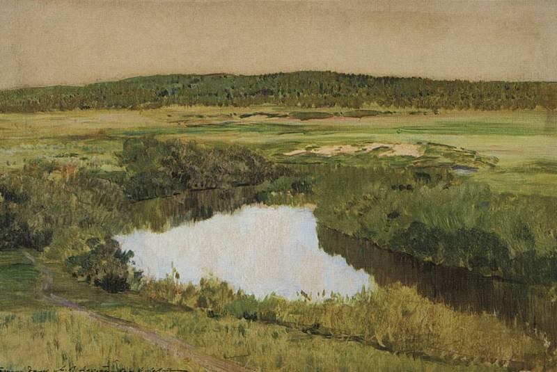 К вечеру. Река Истра. 1885