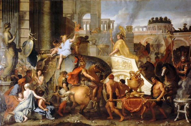 Въезд Александра в Вавилон, c.1664