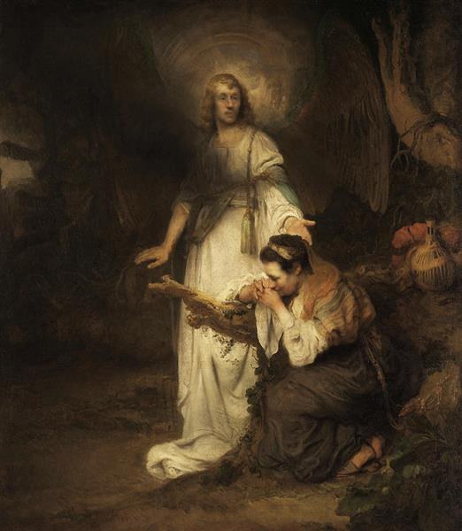 Агарь и ангел, 1645