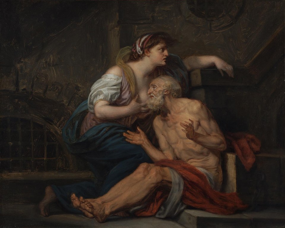 Римское милосердие, c.1767