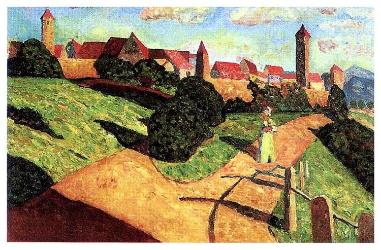 Старый город II, 1902 - Василий Кандинский