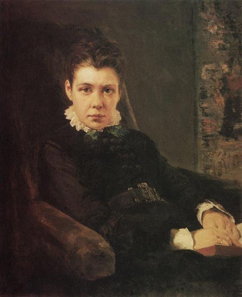 Портрет сестры художника Д. Хрущевой, 1874 - Василий Поленов