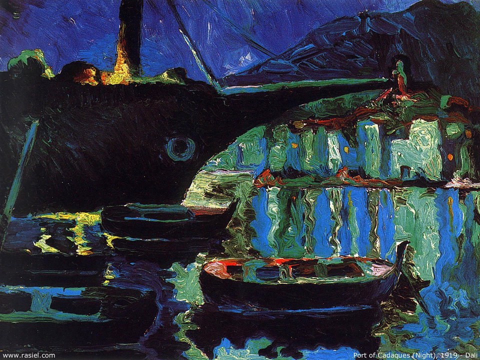 Порт Кадакес (Ночь), c.1918
