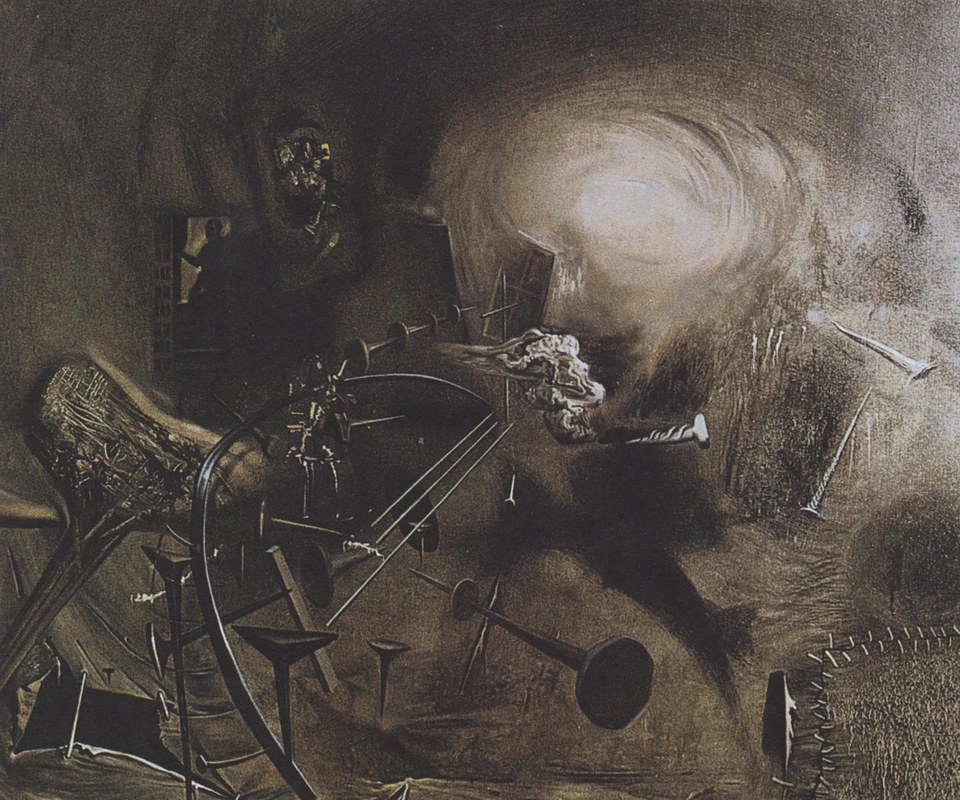 Портрет Хуана де Парехи, чинящего струну мандолины, 1960