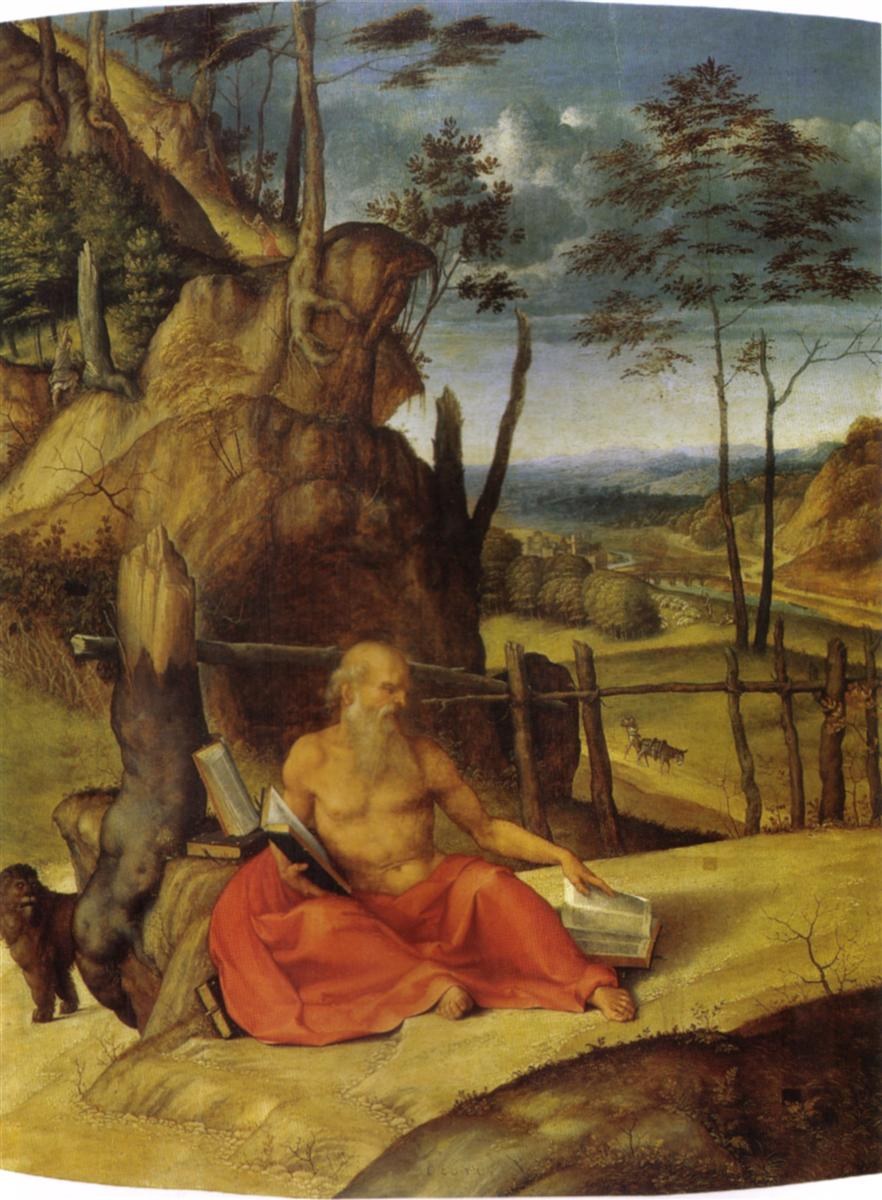 Святой Иероним в пустыне, c.1509