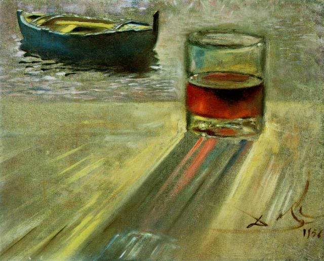 Бокал вина и лодка, 1956