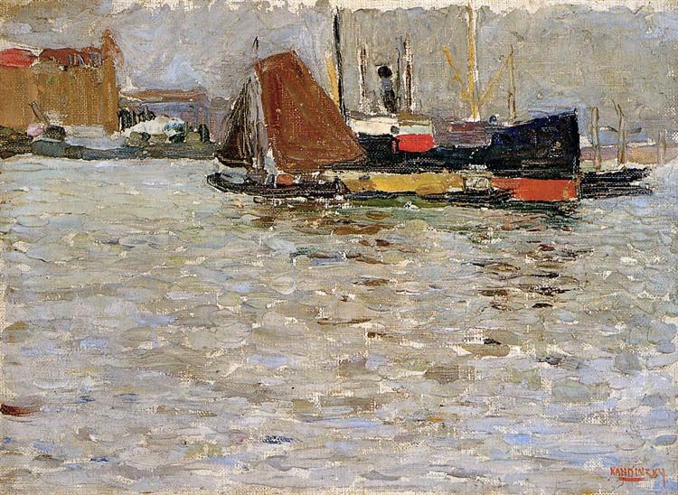 Роттердамское солнце, 1906 - Василий Кандинский