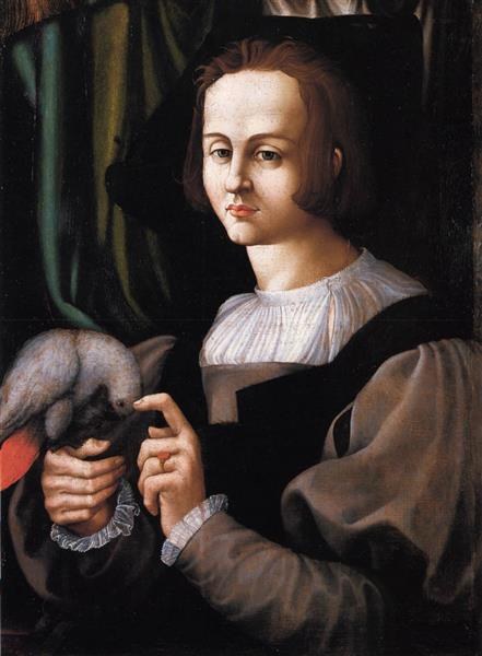 Мужчина с попугаем, c.1525