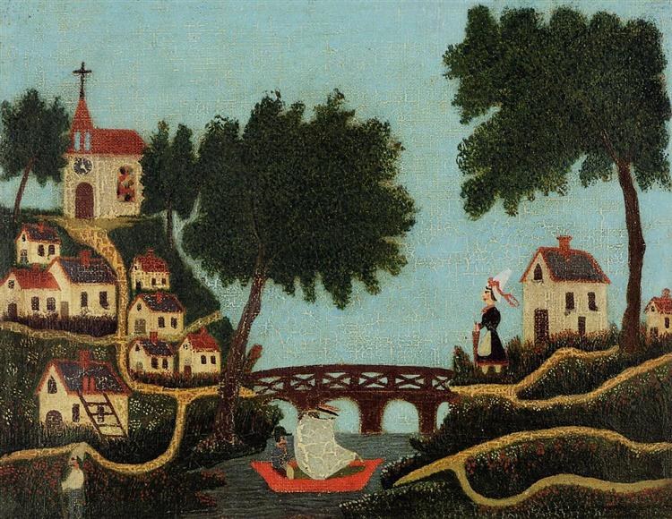 Пейзаж с мостом, 1875 - 1877