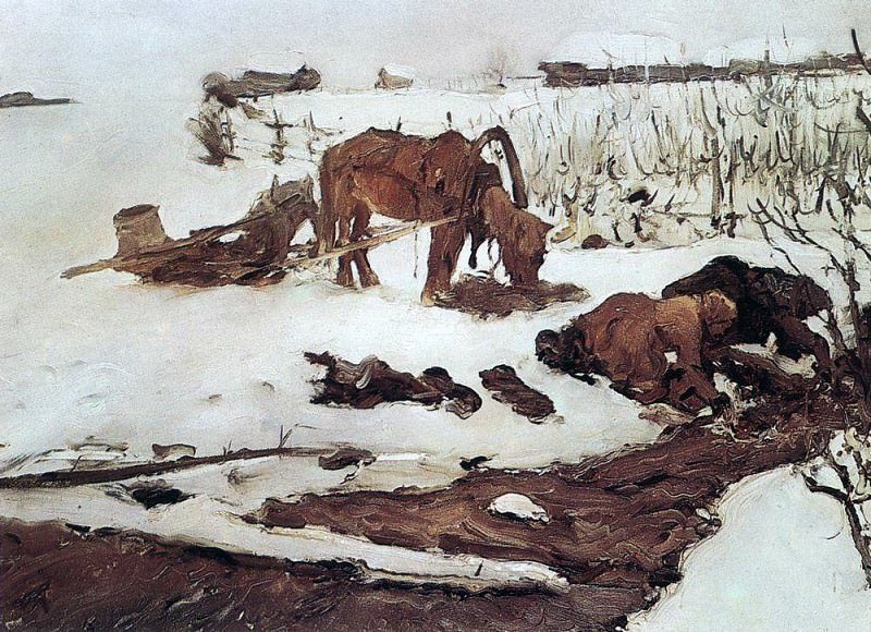 Полосканье белья . 1901