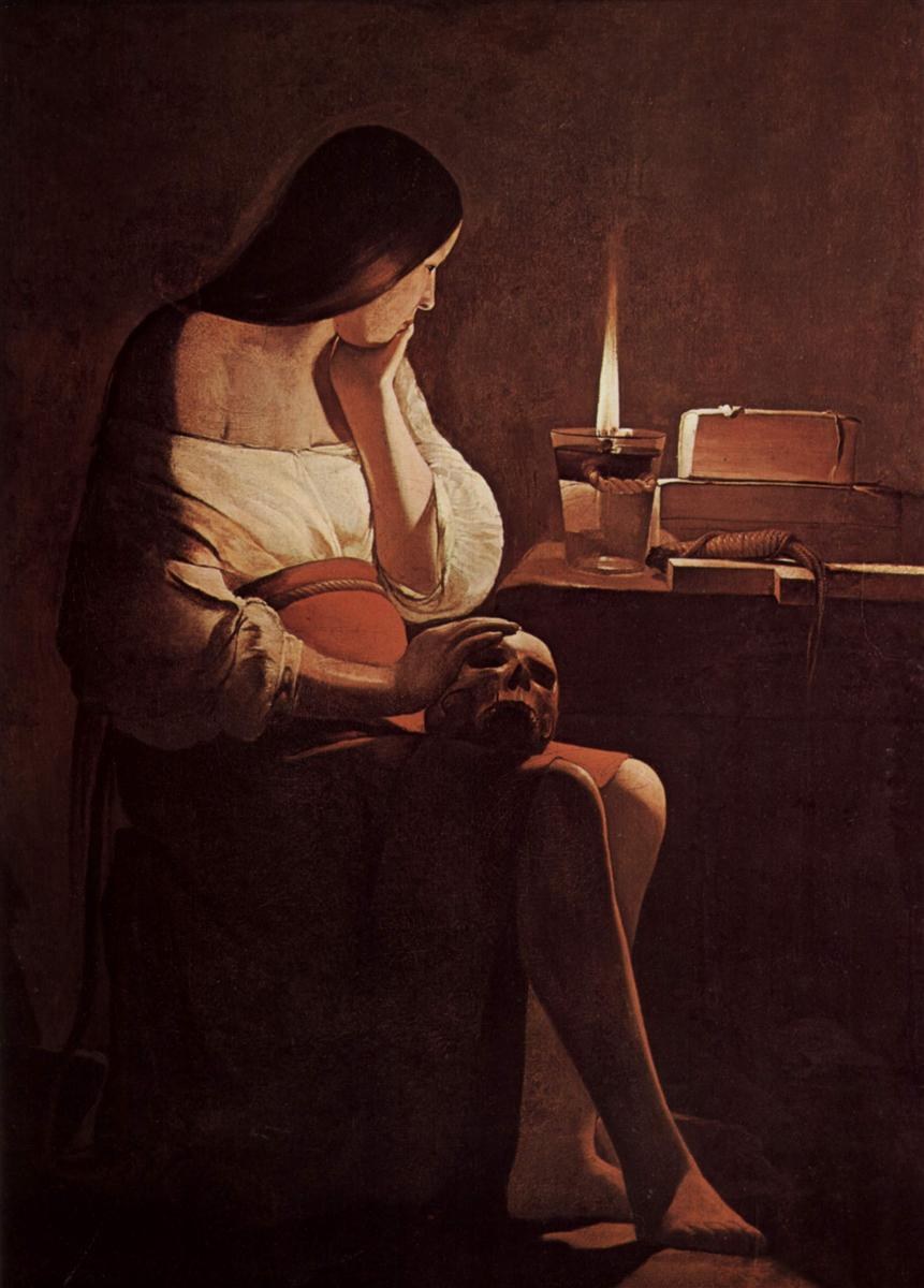 Мария Магдалина с масляной лампой, 1630 - 1635 - Жорж де ла Тур
