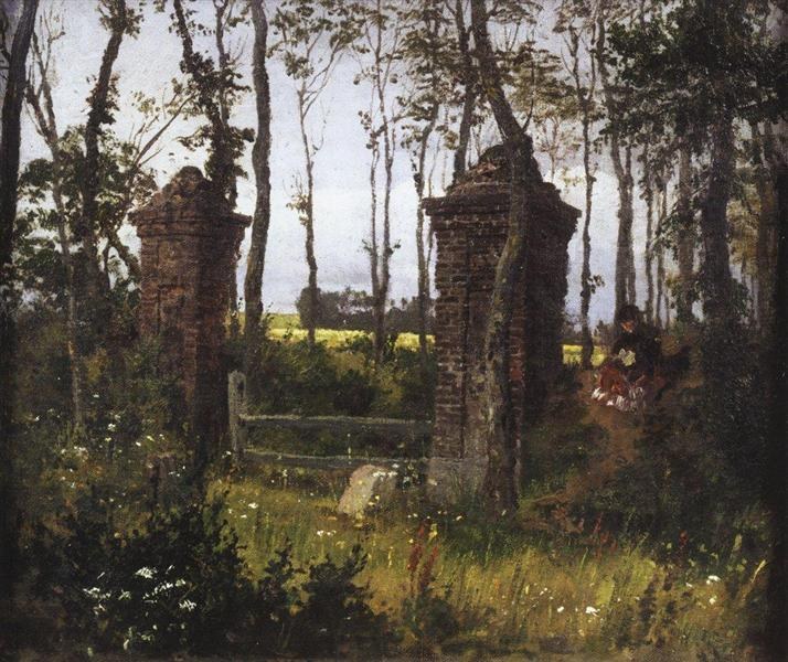 Старые ворота. Вел. Нормандия., 1874 - Василий Поленов