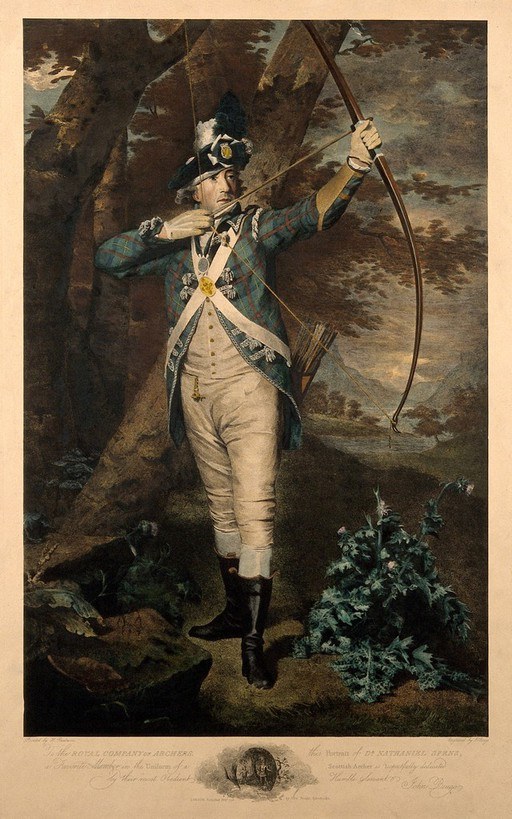 Натаниэль Спенс. Цветная гравюра Дж. Беуго, 1796 г., по мотивам сэра Х. Реберна.