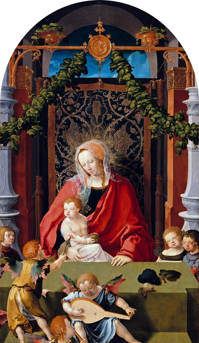 Богоматерь с Младенцем и ангелами, c.1520