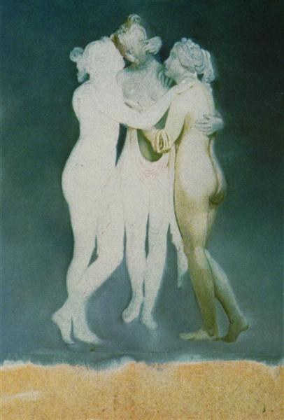 Три грации Кановы (неоконченное), 1979