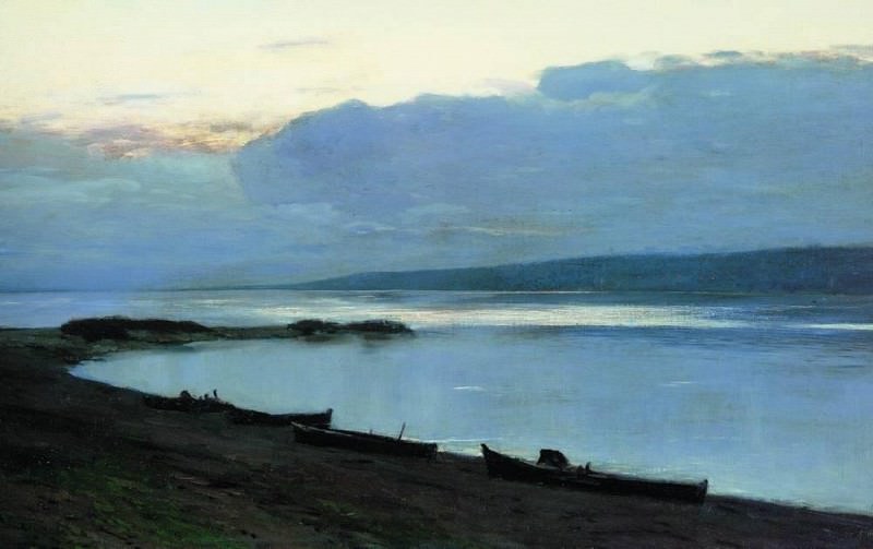 Вечер на Волге2. 1888