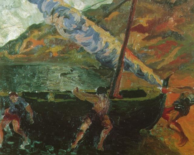 Рыбаки в Кадакесе, 1922