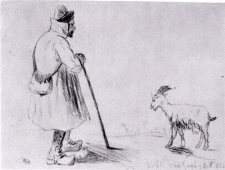 Стадо коз, 1862