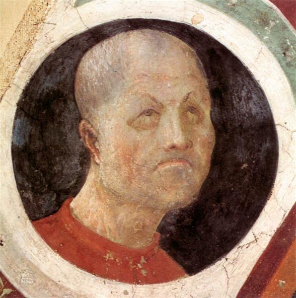 Раундель с головой, c.1435