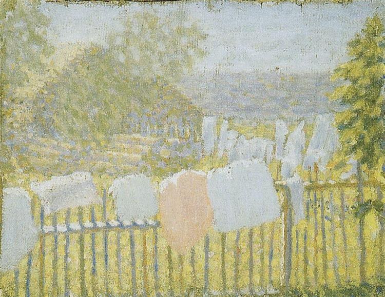 Белье на заборе, 1903