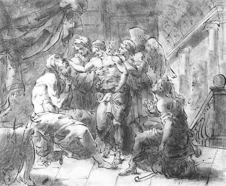 Тобиас и его слепой отец, 1800 - Орест Кипренский