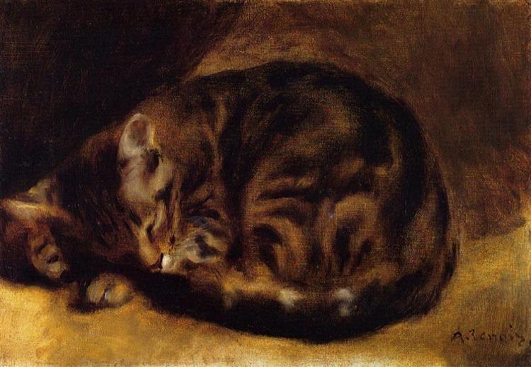 Спящий кот, 1862